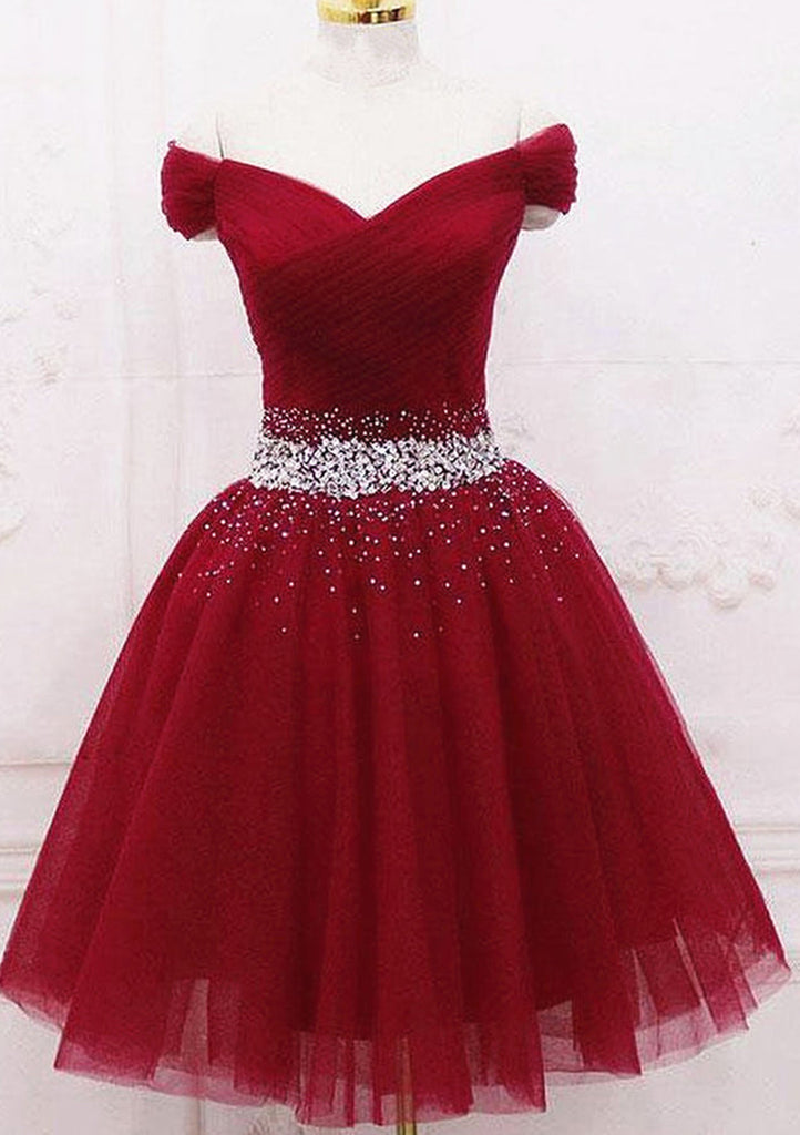 Mini vestido de baile curto de tule lilás sem mangas com ombro de fora, miçangas plissadas