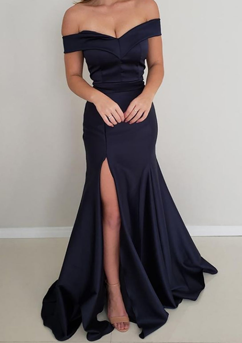 Red Sleeveless Slit Ruffles Prom Dress Evening Dress Y7788 main image 0