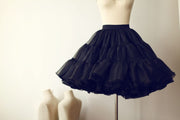 Black Organza Petticoat Underskirt Crinoline TUTU Skirt