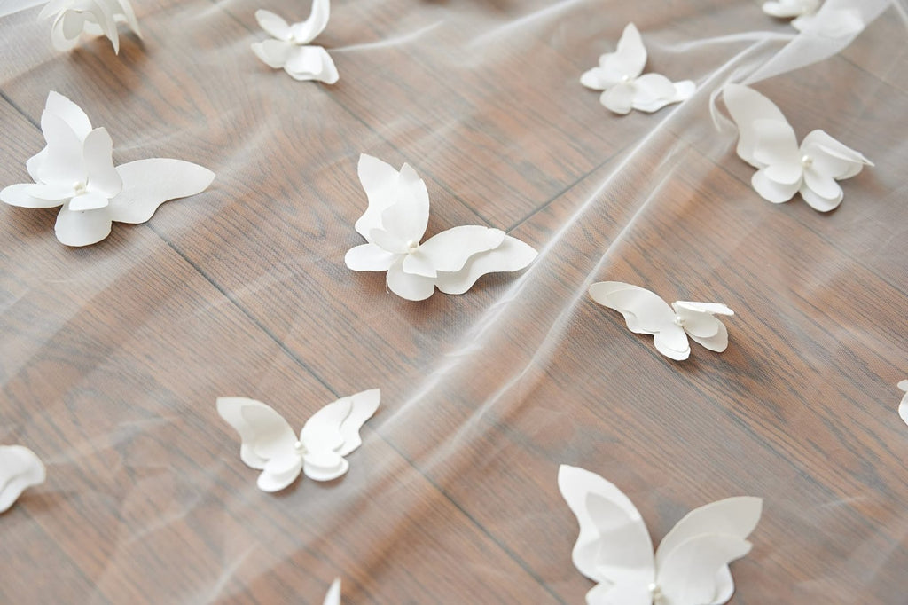 Butterfly 3M Long Cathedral Wedding Bridal Veil