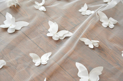 Butterfly 3M Long Cathedral Wedding Bridal Veil