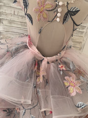 Embroidery Lace Tulle Cap Sleeves Keyhole Back Wedding