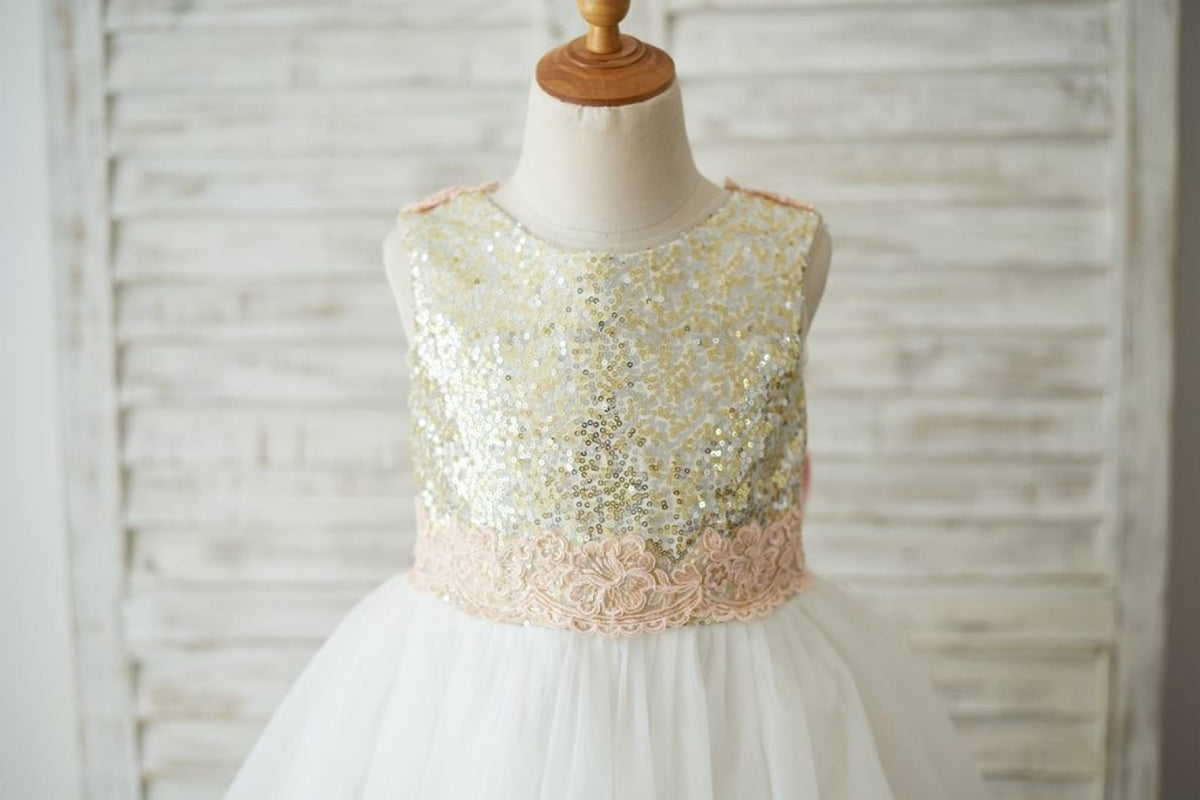 white and gold sequin dress Jovani 38847 White/Gold - Fringe Embellished Dress