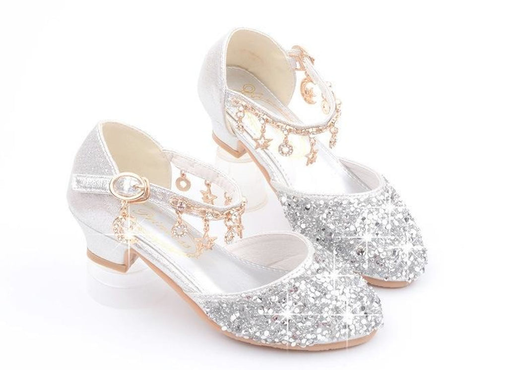 Gold / Silver / Pink Sequin Rhinestone Sandals Wedding