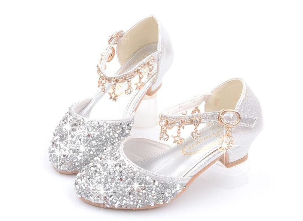 Gold / Silver / Pink Sequin Rhinestone Sandals Wedding