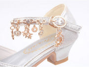 Gold / Silver / Pink Sequin Rhinestone Sandals Wedding