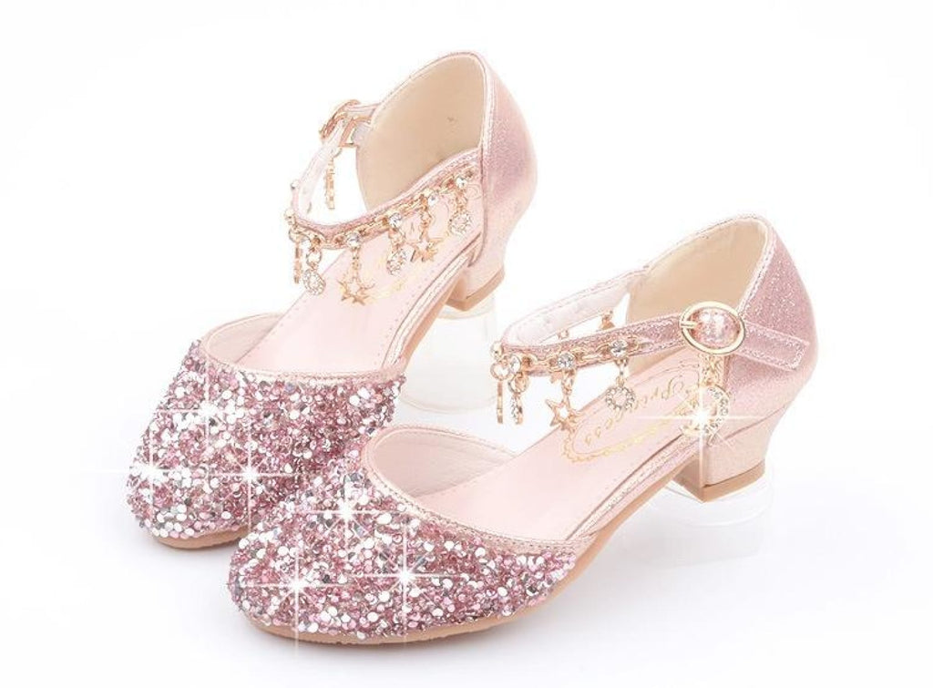 Gold / Silver / Pink Sequin Rhinestone Sandals Wedding
