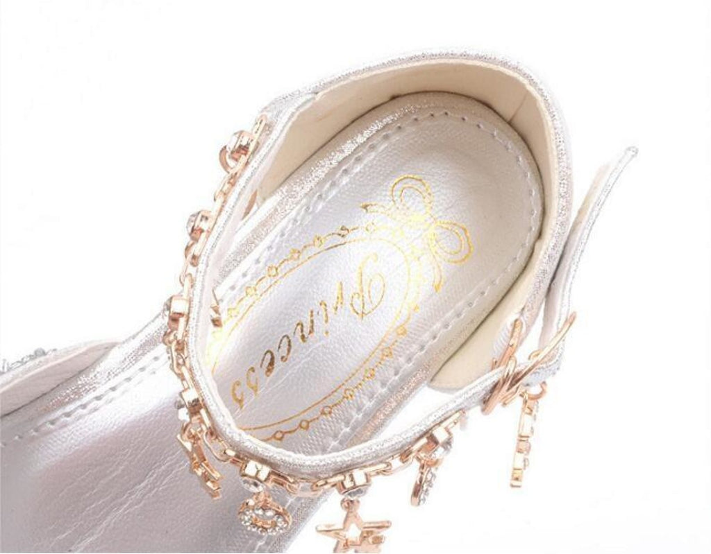 Gold / Silver / Pink Sequin Rhinestone Sandals Wedding