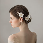 Handmade Chiffon Flowers Hairpin Suit Bridal Hair Wedding