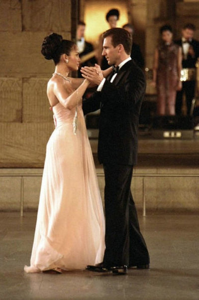 Jennifer Lopez Pink Chiffon Strapless Prom Celebrity Dress 