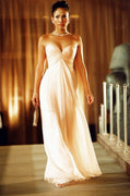 Jennifer Lopez Pink Chiffon Strapless Celebrity Dress Movie Film Maid in Manhattan