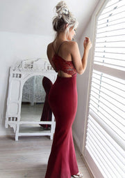 Jersey Prom Dress Sheath/Column Sweetheart Ankle-Length