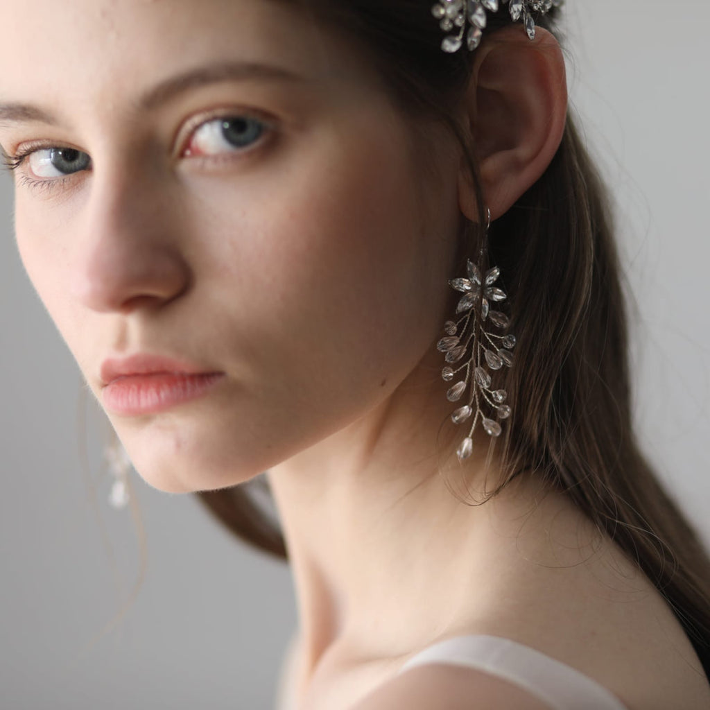 Rhinestone Bridal Earring Women Chic Wedding Earring Party