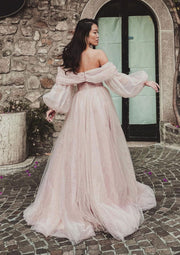 Sexy Sweetheart Off Shoulder Lantern Sleeve Princess Tulle