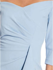 Sheath Off Shoulder Floor Length Split Satin Mother of Bride