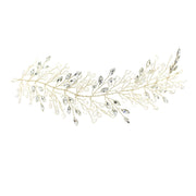 Silver Crystal Wedding Hair Headband Elegant Women Bridal