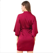 Women’s Satin Wedding Kimono Bride Robe.Sleepwear Bridesmaid