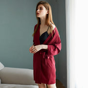 Women’s Satin Wedding Kimono Bride Robe.Sleepwear Bridesmaid