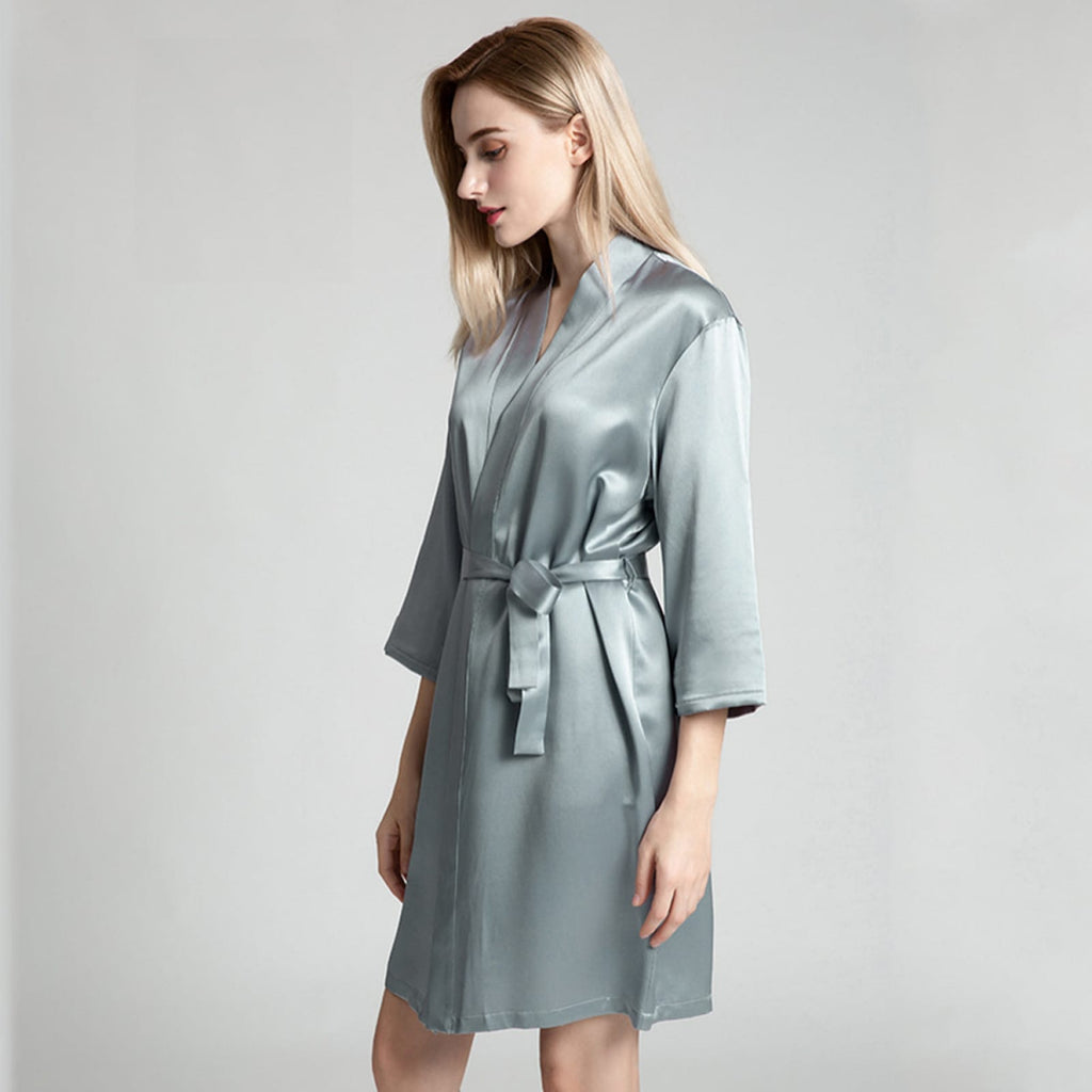 Women’s Satin Wedding Kimono Bride Robe.Sleepwear Bridesmaid