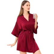 Women’s Satin Wedding Kimono Bride Robe.Sleepwear Bridesmaid