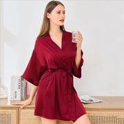 Women’s Satin Wedding Kimono Bride Robe.Sleepwear Bridesmaid