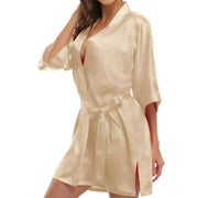 Women’s Satin Wedding Kimono Bride Robe.Sleepwear Bridesmaid