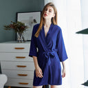 Robe de mariée en satin pour femme Robe de chambre de nuit de demoiselle d'honneur