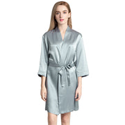 Women’s Satin Wedding Kimono Bride Robe.Sleepwear Bridesmaid