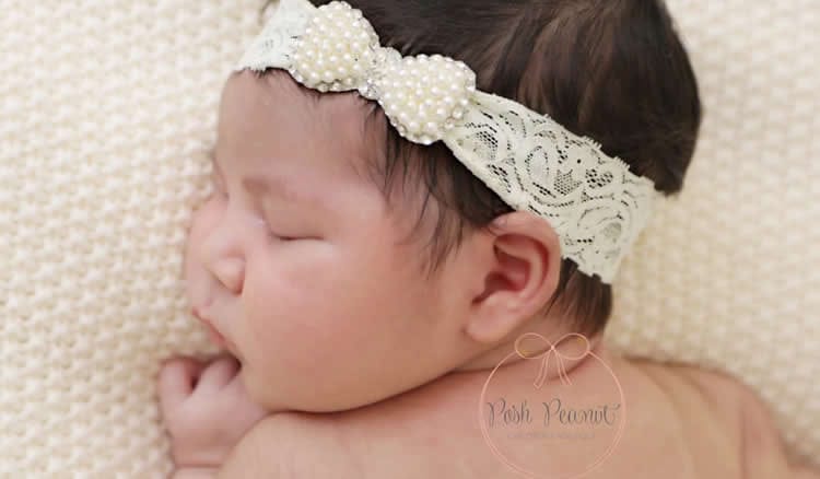 27 Baby-Stirnbänder für Blumenmädchen bei Hochzeiten oder formellen Partys