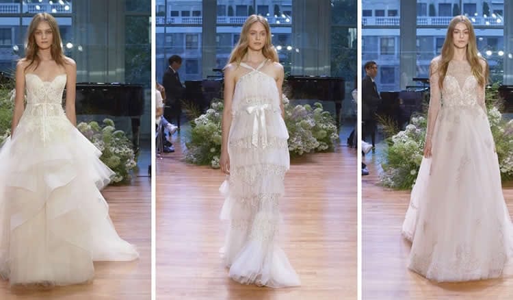 Melhores vestidos de noiva da semana de moda de outono de 2017