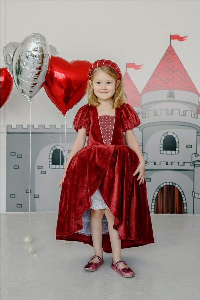 Красные платья для девочек-цветочниц для романтической свадьбы ко Дню святого Валентина