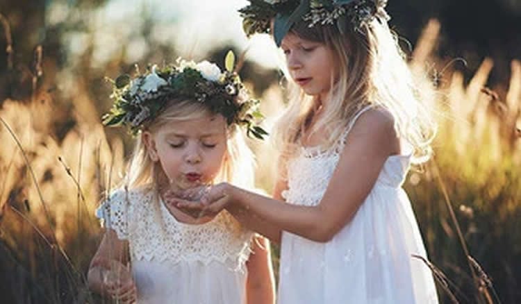 3 Rollen des Blumenmädchens bei der Hochzeit