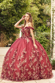 1447 Long Off Shoulder Quinceanera Dress