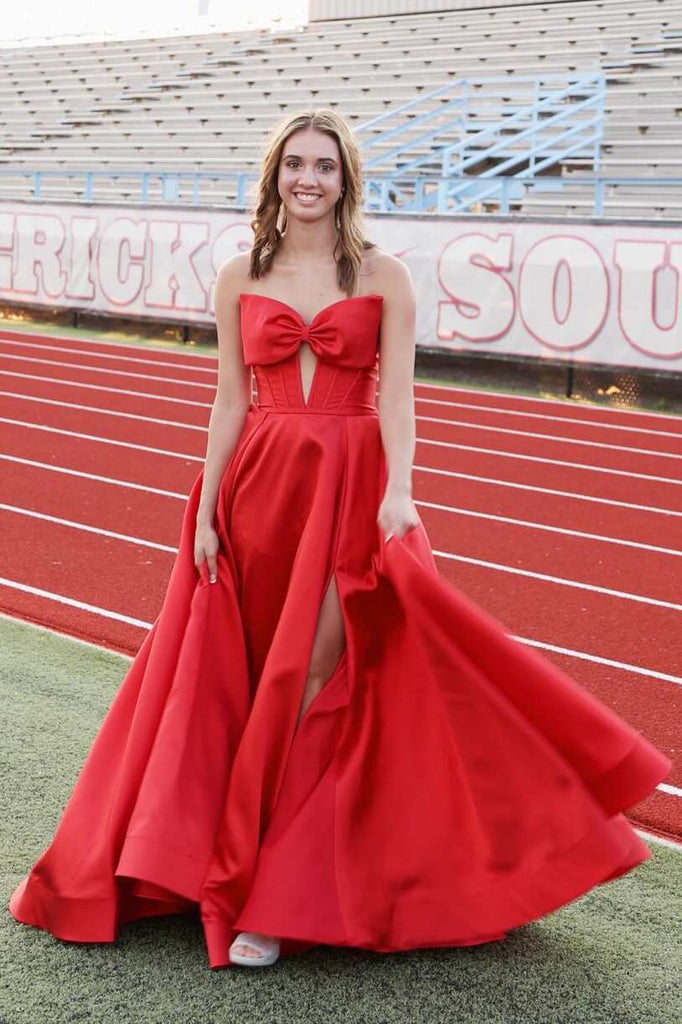 red empire waist prom dress Lachlan