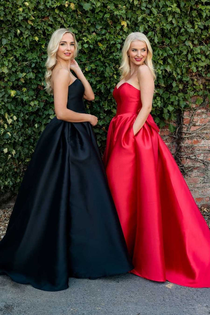 strapless satin dress with pockets Fold Over Strapless Satin Pocket Mini Dress
