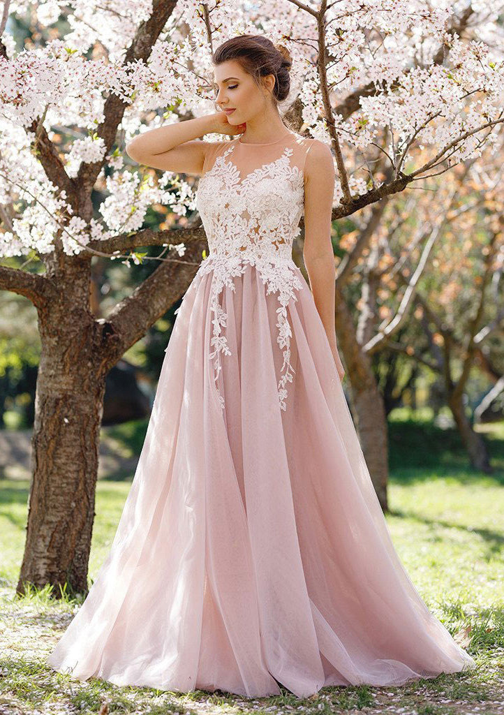blush pink lace prom dress Straps Hot Pink Lace Mermaid Long Prom Dress Ohmollydress