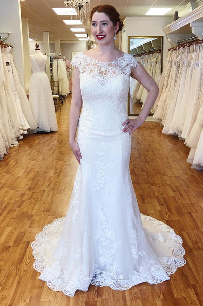 Cap Sleeves Wedding Dresses & Bridal Gowns - Princessly Cap Sleeves Wedding Dresses & Bridal Gowns - Princessly