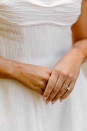Off-the-Shoulder Cap Sleeves Layers Wedding Dress