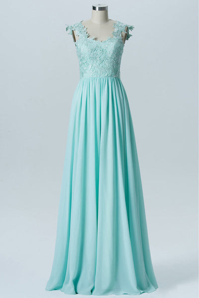 Blue Floral Embroidered Pleated Dress