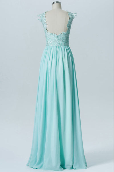 Blue Floral Embroidered Pleated Dress