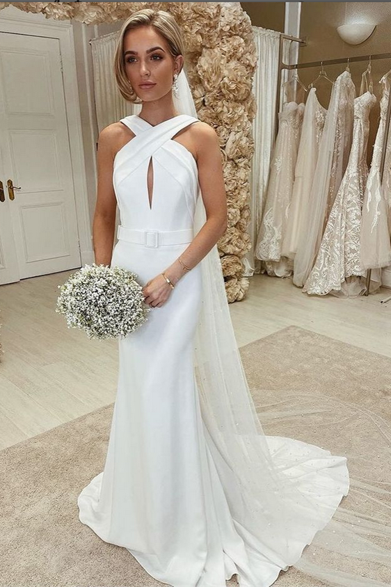keyhole mermaid wedding dress Sexy Mermaid Wedding Dresses Full Lace Sleeveless... From Haiyan4419, $160.48