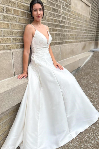 V Neck Wedding Dresses & Bridal Gowns - Princessly V Neck Wedding Dresses & Bridal Gowns - Princessly