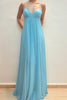 Robe de bal en mousseline plissée, coupe trapèze, col en V, appliqués, bretelles spaghetti