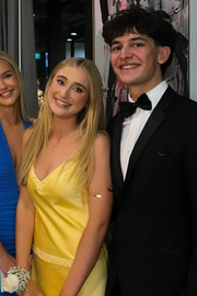 Yellow V-Neck Double Straps Sleeveless Satin Formal Prom Dress