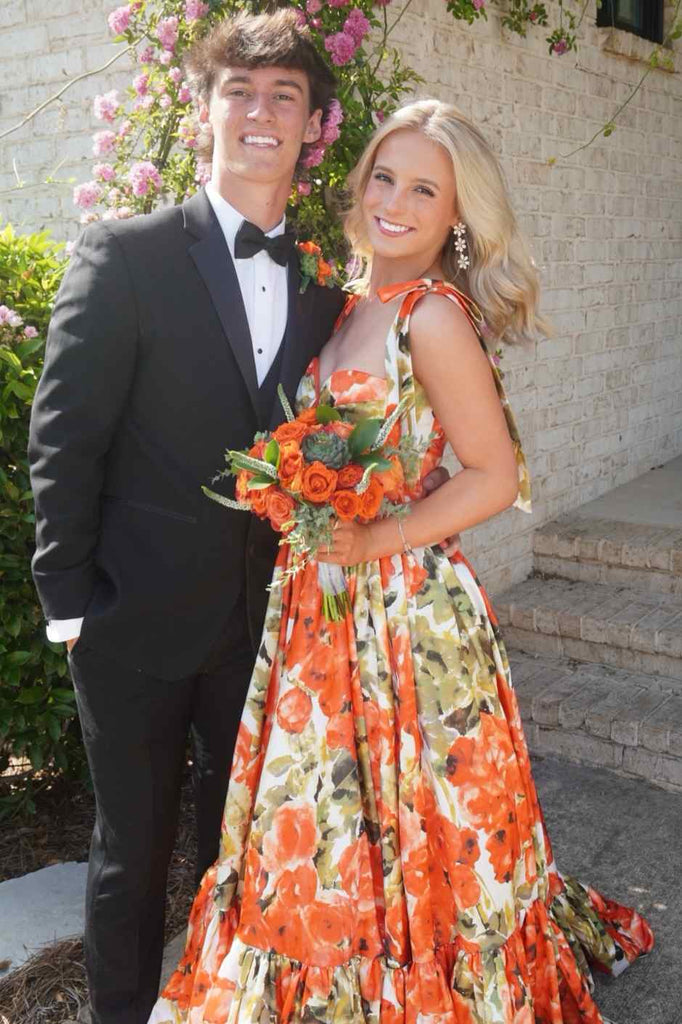 empire waist a line prom dress Empire Waist Long Prom Dress Formal