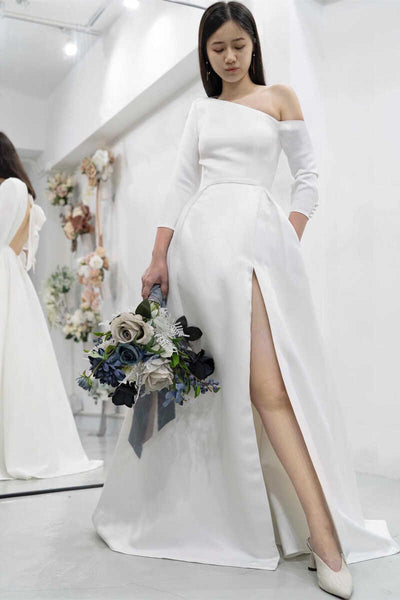3/4 Sleeves Wedding Dresses & Bridal Gowns - Princessly 3/4 Sleeves Wedding Dresses & Bridal Gowns - Princessly