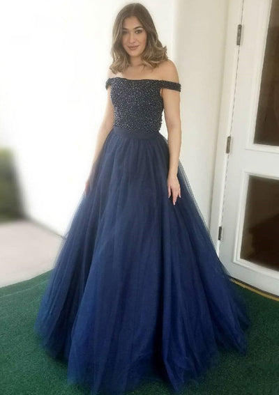 Dark Blue Princess Ball Gown Girl Party Birthday Formal Dress with  Butterfly | eBay