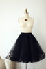Jupe en tulle de crin noir / Jupe femme courte - XS