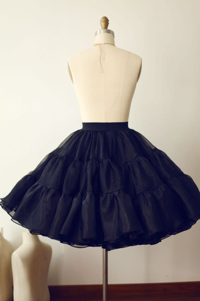 Black Organza Petticoat Underskirt Crinoline TUTU Skirt