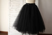 Black Tulle Petticoat Underskirt Crinoline TUTU Skirt